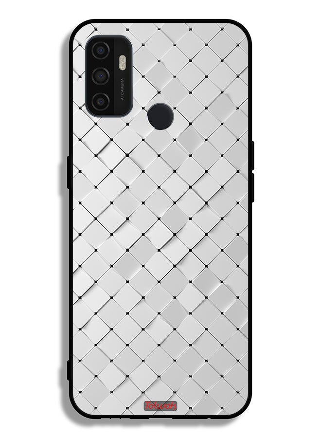 Tolwak Oppo A53 4G Protective Case Cover Tiles Texture - Image 2