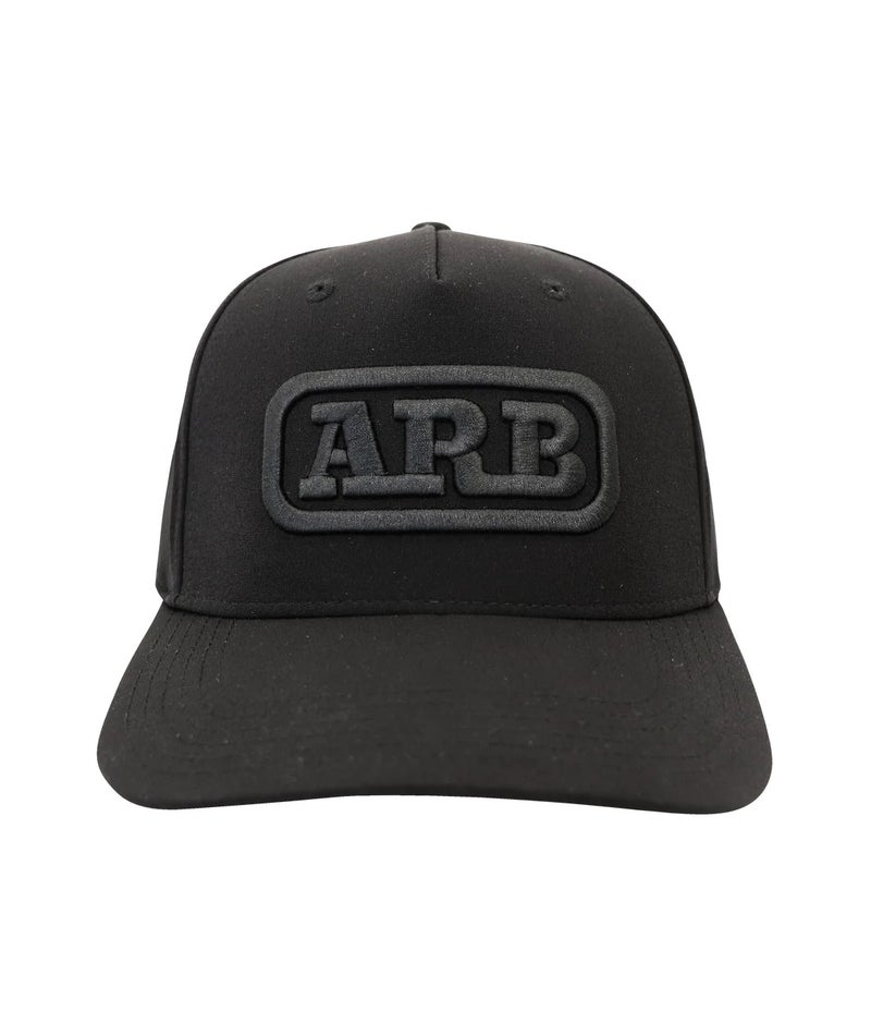 ARB Blackout Performance Cap – 217992, Snapback Hat, Lightweight Stretch Polyester Adjustable Cap for Camping, Men & Women, Off Road, 4x4, Travel & Outdoor Lifestyle, Black - Image 1