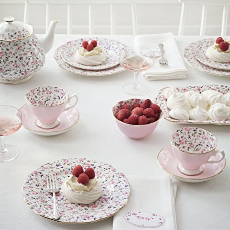 Royal Albert Rose Confetti Teacup & Saucer Set - Image 3