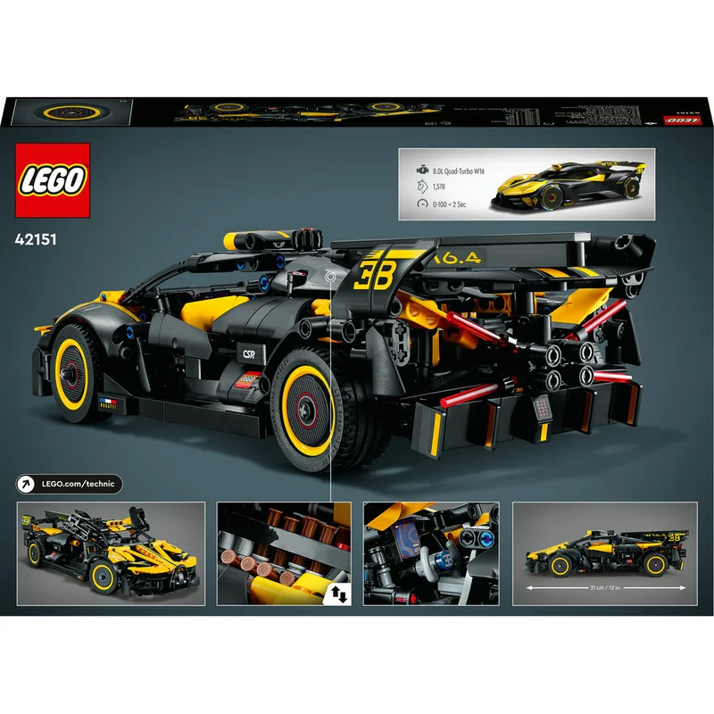 LEGO Technic Bugatti Bolide 42151 Building Toy Set (905) Pieces