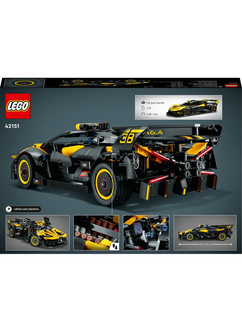 Technic Bugatti Bolide 42151 Building Toy Set (905) Pieces