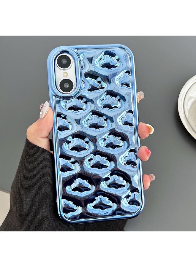 S-TOP Case For iPhone XS / X Cloud Texture Electroplated TPU Phone Case - Image 1