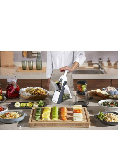 SliceMaster Turbo Slice: 30 Cuts, Mandoline Slicer Food Chopper, ALL IN ONE : Slicer, Chopper, Grater, Dicer, French Fry Cutter