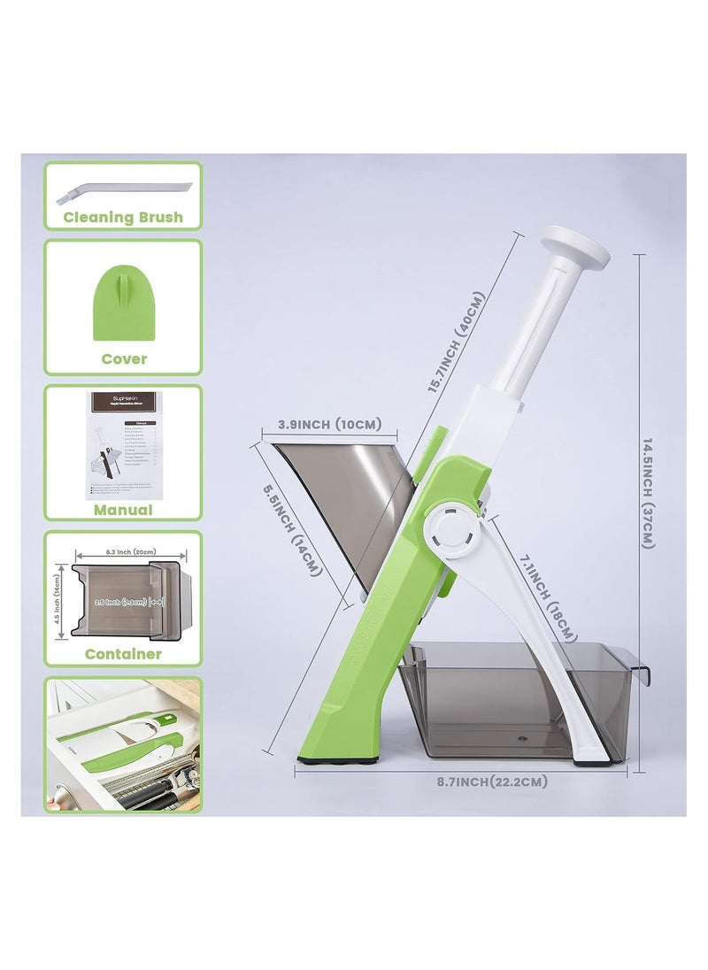 Generic - SliceMaster Turbo Slice: 30 Cuts, Mandoline Slicer Food Chopper, ALL IN ONE : Slicer, Chopper, Grater, Dicer, French Fry Cutter - Image 1