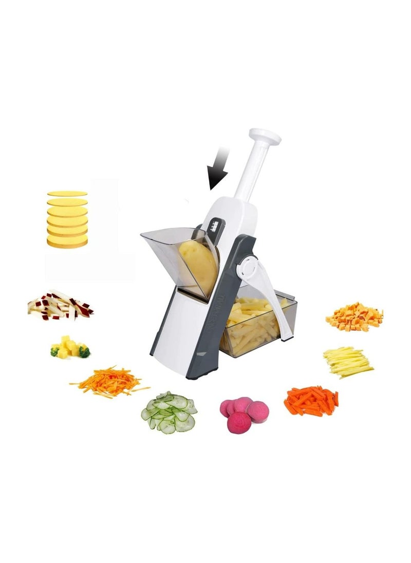 Generic - SliceMaster Turbo Slice: 30 Cuts, Mandoline Slicer Food Chopper, ALL IN ONE : Slicer, Chopper, Grater, Dicer, French Fry Cutter - Image 1