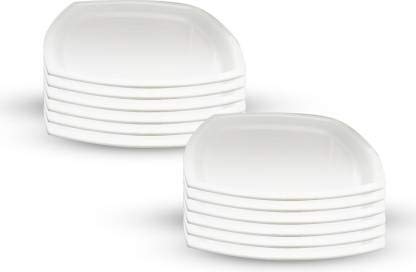 URMILA PLASTIC® Square Acrylic Plates 7" Quarter Plate (Set of 12) - Image 5