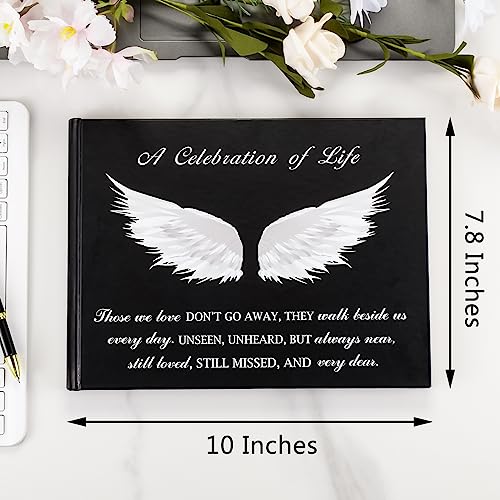 SOITIS Funeral Guest Book for Memorial Service Celebration of Life Guest Book 80 Pages Funeral Sign-in Book - A Celebration of Life - Image 2