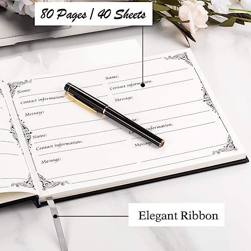 SOITIS Funeral Guest Book for Memorial Service Celebration of Life Guest Book 80 Pages Funeral Sign-in Book - A Celebration of Life - Image 5