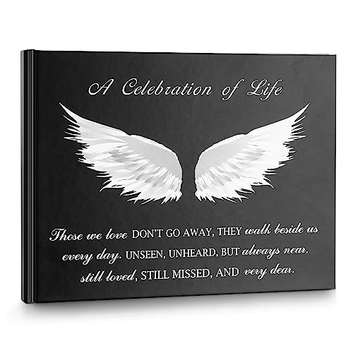 SOITIS Funeral Guest Book for Memorial Service Celebration of Life Guest Book 80 Pages Funeral Sign-in Book - A Celebration of Life - Image 1