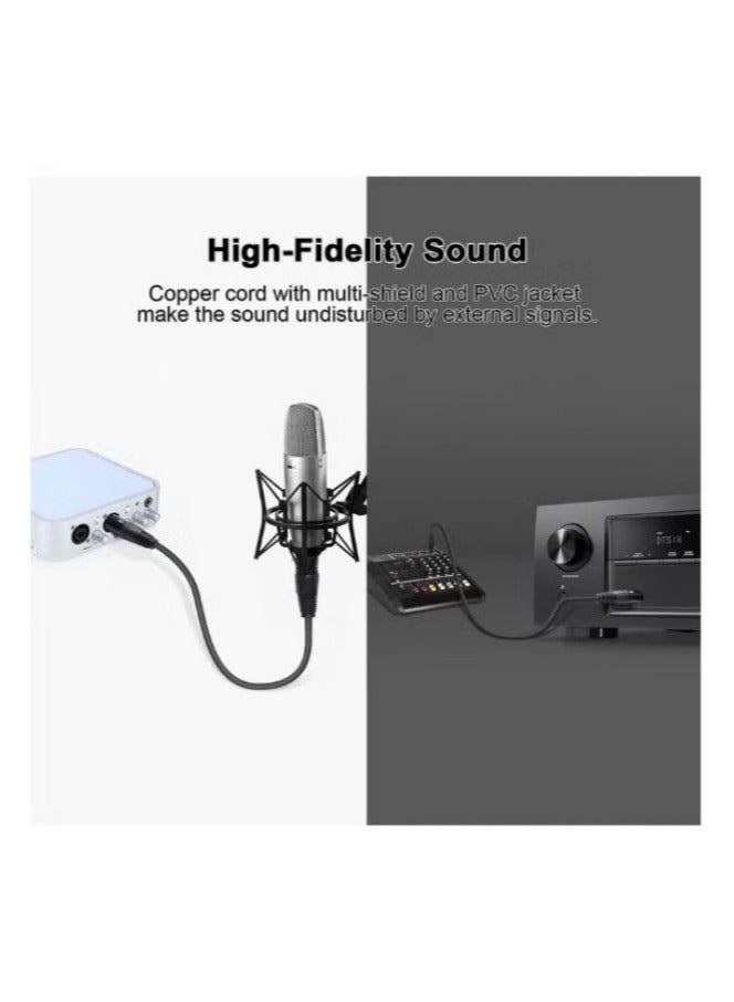 XLR Microphone Cable Male To Female 3 Pin Cannon Balanced Extension Cable for Recording Applications, Mixers, Speaker Systems, DMX Lights,Mixer,Amplifiers (5 Meters) - Image 4