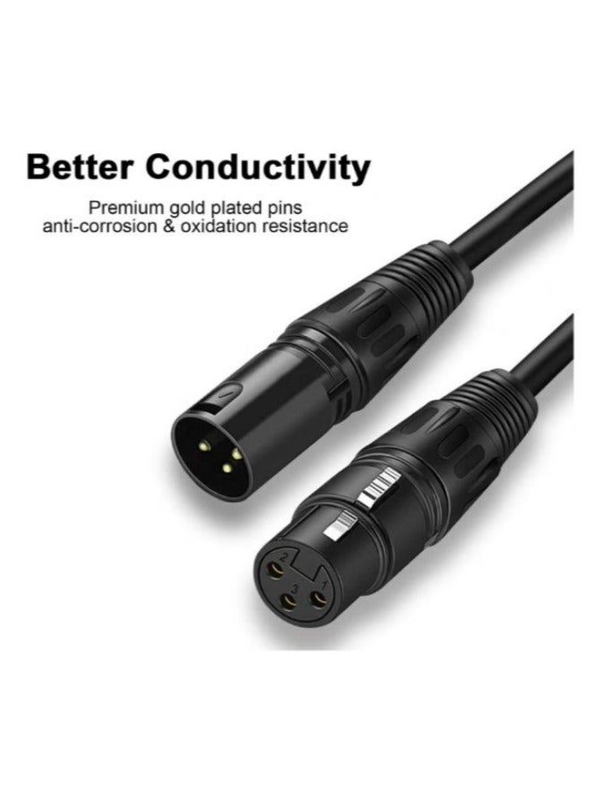 XLR Microphone Cable Male To Female 3 Pin Cannon Balanced Extension Cable for Recording Applications, Mixers, Speaker Systems, DMX Lights,Mixer,Amplifiers (5 Meters) - Image 5