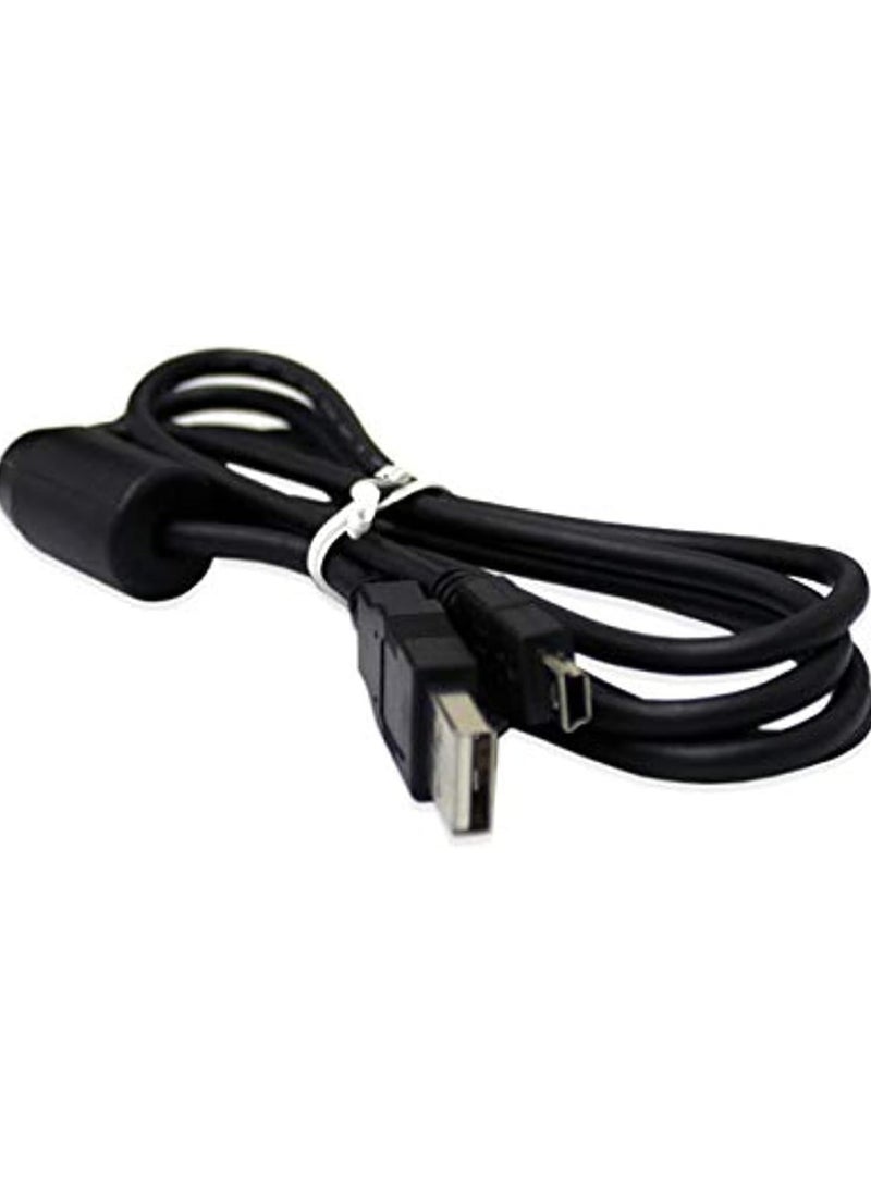 ماركة غير محددة - كابل شحن ومزامنة بيانات بمنفذ USB 2.0 ذكر-A إلى منفذ بخمسة أسنان أسود - Image 1