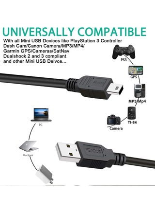 كابل شحن ومزامنة بيانات بمنفذ USB 2.0 ذكر-A إلى منفذ بخمسة أسنان أسود - pzsku/ZFD3B77E60041EB444F69Z/45/_/1708360751/5343b26c-3ba1-4952-8466-2aebacec79c1