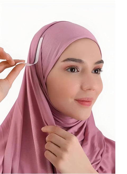 Transparent double-sided adhesive strips for clothing and hijab fixing for emergencies and ensuring a stunning look