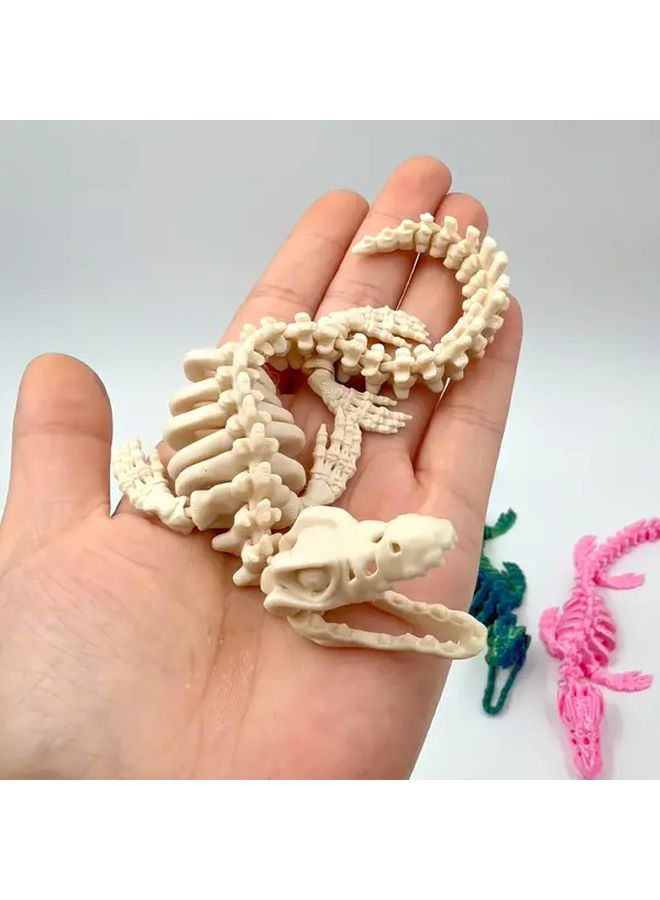Generic Bone Color 20cm 3D Printed Plesiosaur Skeleton Model Home ...