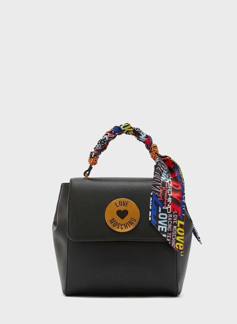 Love Moschino Scarf Detail Satchel