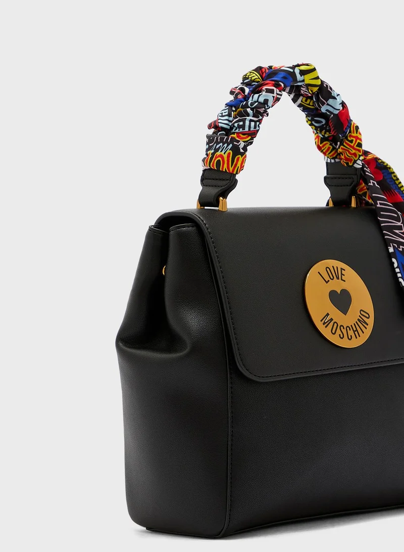 Love Moschino Scarf Detail Satchel