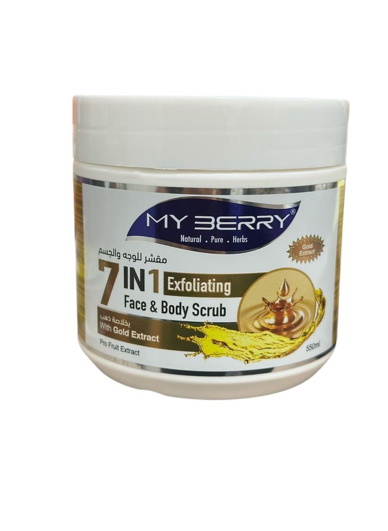 My Berry Gold 7-in-1 Facial and Body Whitening Scrub, 500 ml - pzsku/ZFD3BD3ED8FA9E9B754A8Z/45/_/1729605130/52705dbd-0311-407d-810d-3ec03bfaad9c