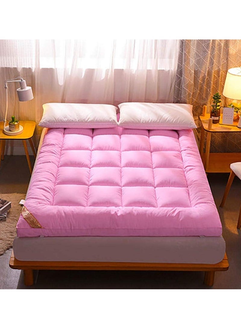 DubaiGallery Full Mattress Pad, Cotton Quilted Fitted Cooling Mattress Topper with Soft Snow Down Alternative Fill, Breathable Mattress Protector - Image 2