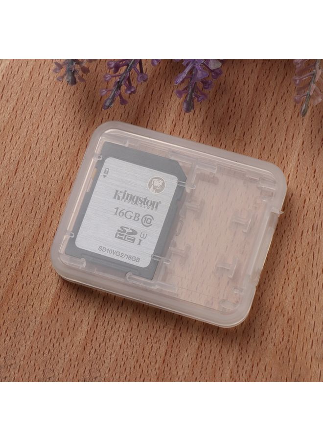 BURAQ 10 PCS Mini Transparent Multifunctional Storage Card Box  - Image 2