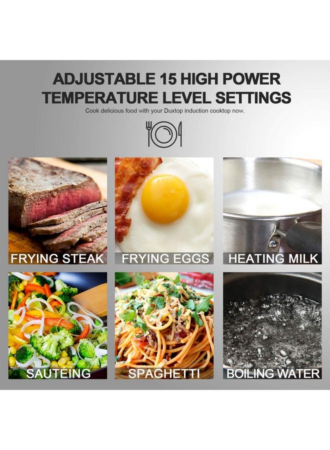 Duxtop Duxtop 1800W Portable Induction Cooktop Countertop Burner, Black 9100MC/BT-M20B  - Image 5