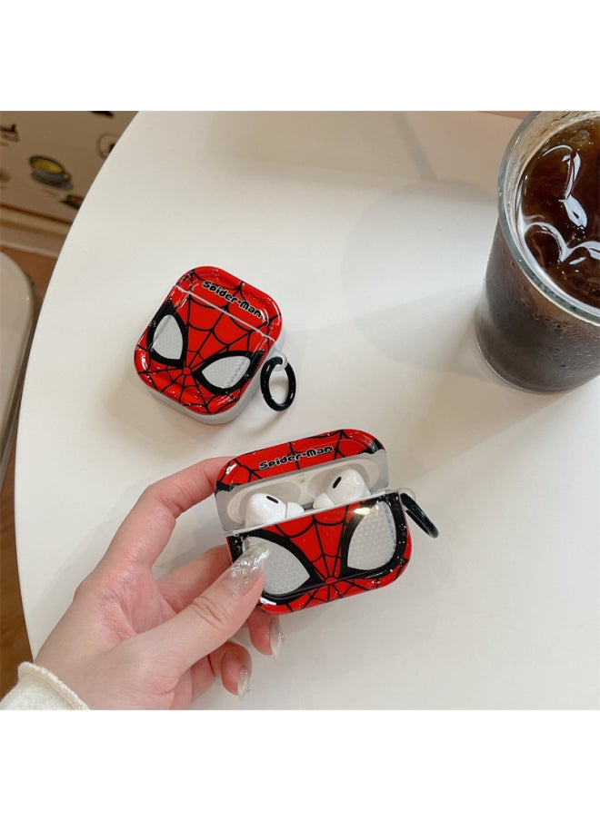 Generic Galvanized Spiderman For Airpods4 For Apple Bluetooth Wireless 2/3 Generation Headset Pro2 Creative Personality Male-Color:Silver Spider-man Headphone Cover + Ring-Applicable Models:Airpods Pro  - Image 5