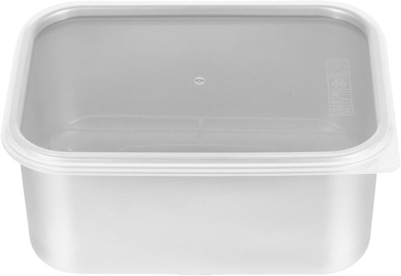 SMASOLO Stainless Steel Food Storage Container Airtight Dumpling Freezer Box Small Size with Mesh for Refrigerator and Kitchen Meal Prep - Image 1
