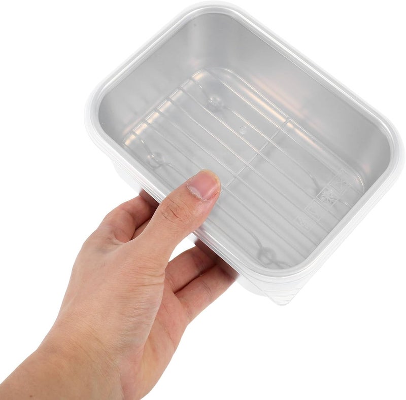 SMASOLO Stainless Steel Food Storage Container Airtight Dumpling Freezer Box Small Size with Mesh for Refrigerator and Kitchen Meal Prep - Image 4