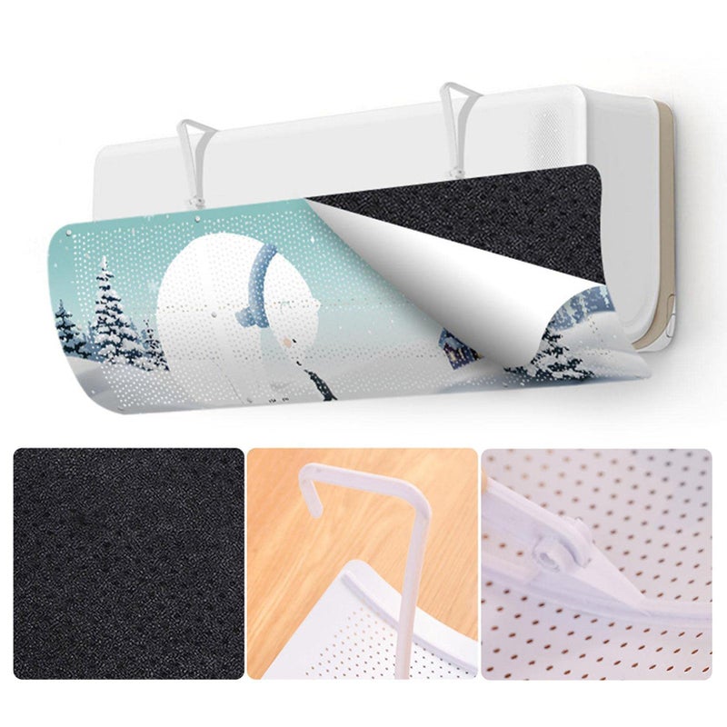 Air Conditioner Deflector Retractable Air Conditioning Deflector Deflector Direction Deflector Anti Direct Flow Deflector 84x23x0.5cm - Image 5