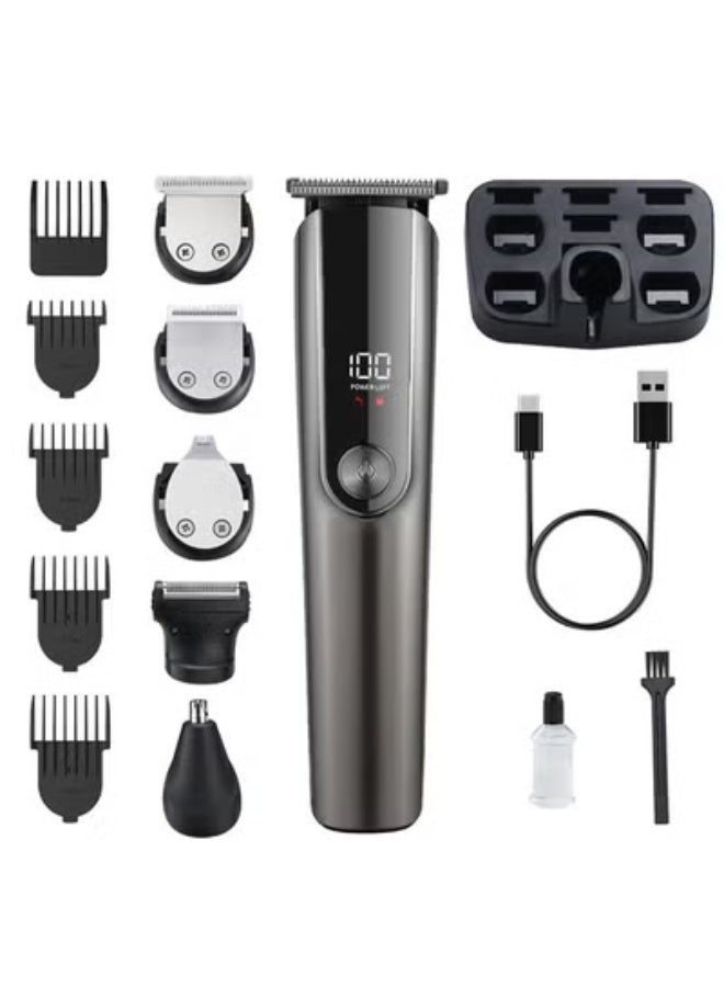 Premium Trimmer for Men, 5-In-1 Shaving Machine with Nose Hair Trimmer, 90 Mins Runtime, Type-C Charging, Mens Cordless Style Kit - Image 1