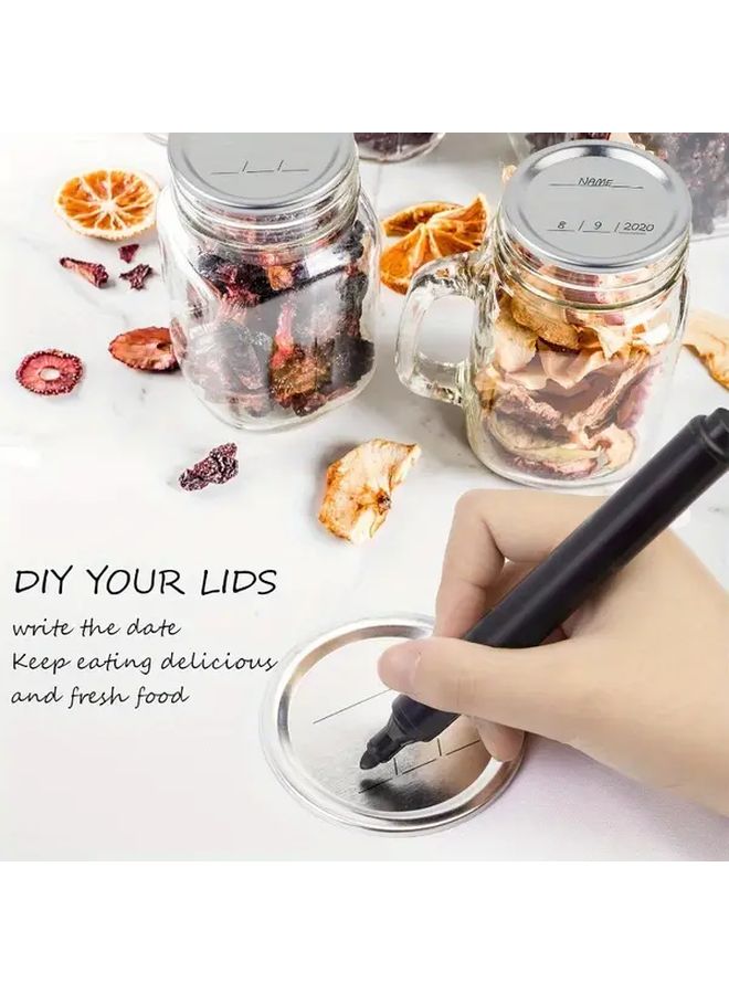 100 Pack Regular Mouth Mason Jar Lids Leak Proof Airtight Seal Rust Food Grade - Image 2