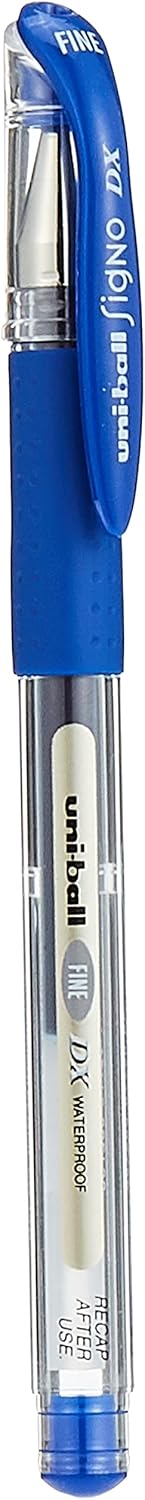 Uniball uni-ball Signo DX 0.7mm Gel Pen - Blue Pack of 12 - Image 2