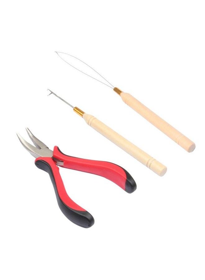 FeiHong Micro Links Hair Extensions Tools Kit Plier Hair Pulling Hooks Beads Device For Micro Ring Loop Hair Feather Hair I Stick Hair Extensions  - Image 2