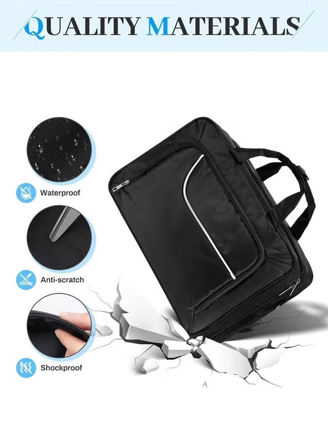 Carrying Case for PS5, Travel Case for PS 5 Protective, Shockproof ,Waterproof,Large Capacity Storage Bag Compatible with Playstation 5 Disk/ Digital Edition Console, Controllers, Game Cards, Accessories, Black - Image 3