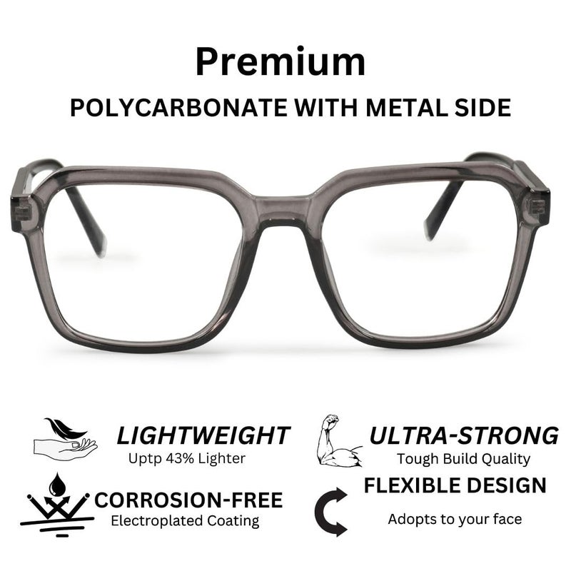 RedEx نظارات عصرية بإطار كامل وحجم كبير للجنسين - Image 2