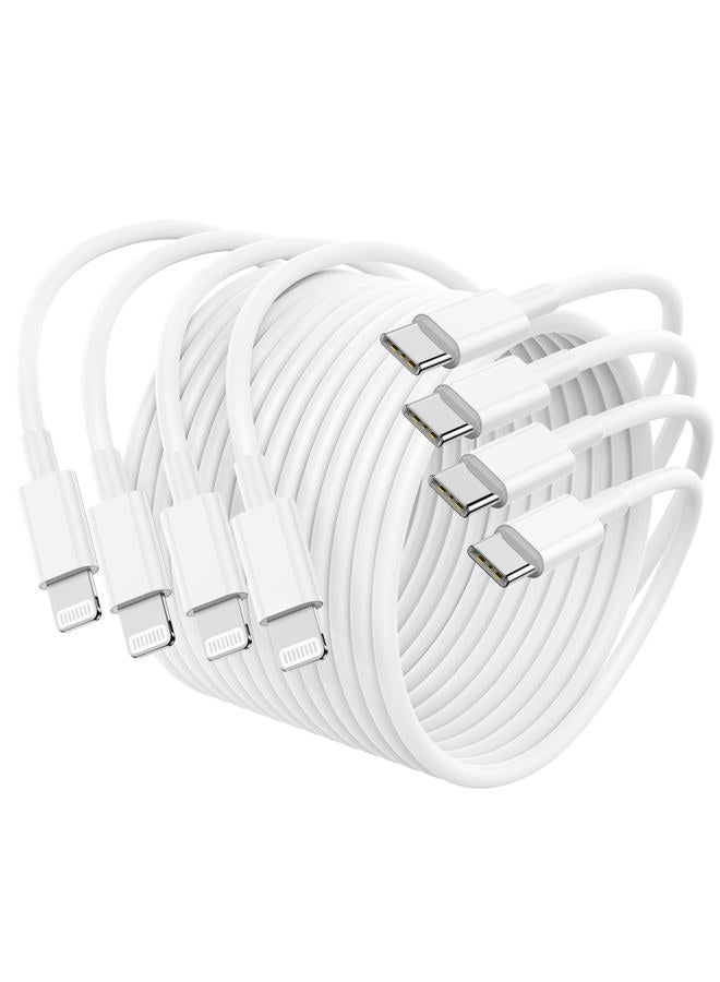 Essri 4Pack USB C to Lightning Cable 6FT, Fast Charging Cord for iPhone 14, Replacement for Apple Original Charger Cable for iPhone 14 13 12 11 Pro 11 XS MAX XR 8 7 6s Plus - Image 1