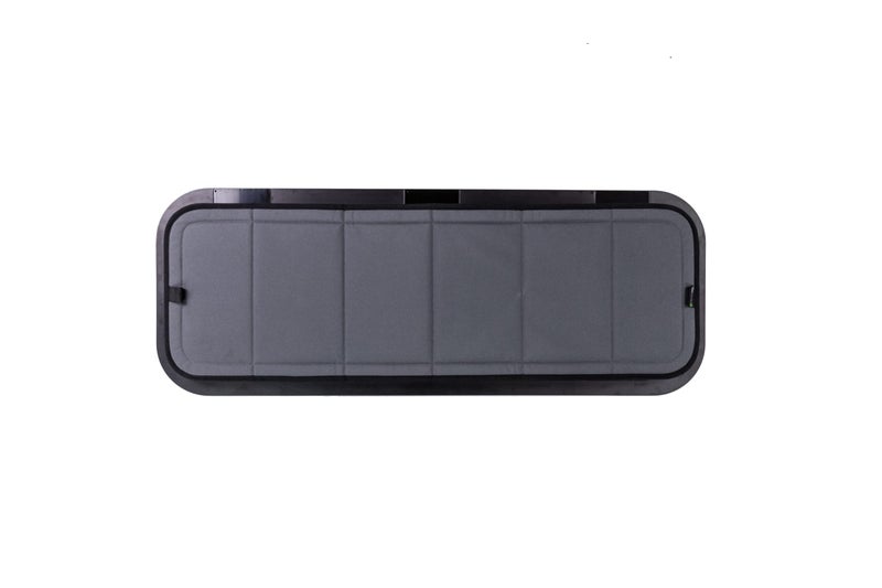 VanEssential Insulated Blackout Window Cover for AMA Bunk Half-Slider Window 40" x 15" - Charcoal Gray - Image 2