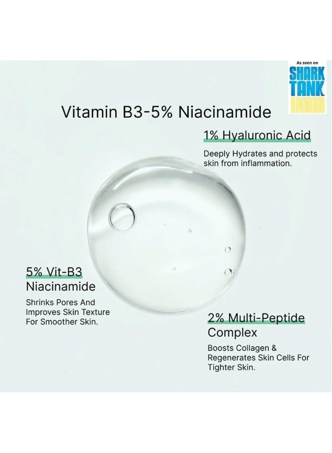 CosIQ Cos-IQ B3 5% Niacinamide Face Serum for Clear Glowing Skin, Reduces Dullness, Hydrates & Repairs Skin with Vit B3 & Hyaluronic Acid, Day & Night Serum | For Women & Men | 30ml pack of 2 - Image 4