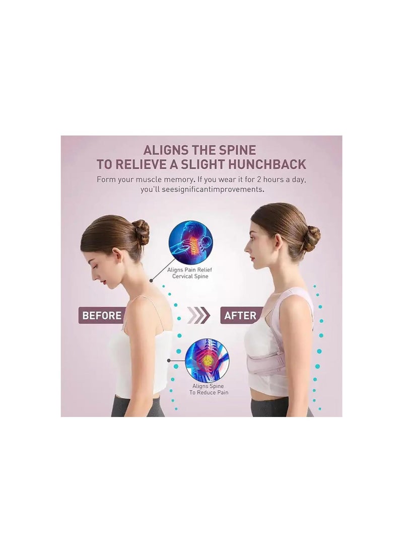 Ezata Seamless Posture Corrector - Ezata Posture Corrector, Unchback Correction Strap, Back Straightener Posture Corrector, Back Brace Posture Corrector for Unisex (Black, M)