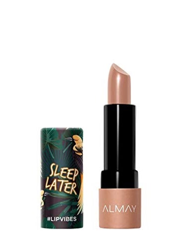 Almay Almay Lipstick with Vitamin E Oil & Shea Butter, Matte Cream Finish, Hypoallergenic, Sleep Later, 0.14 Oz 