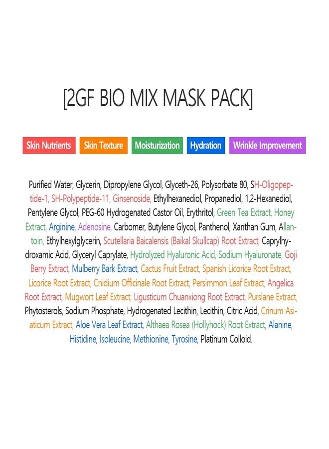 SWANICOCO Pregnancy Safe 2GF Bio Gel Face Mask Elasticity, Deep Hydration Elasticity, Plumping Improvement, Glow Skin, Growth Factor (EGF FGF) Korean Skincare (10 sheets), Valentines Day Gifts for Her - Image 5