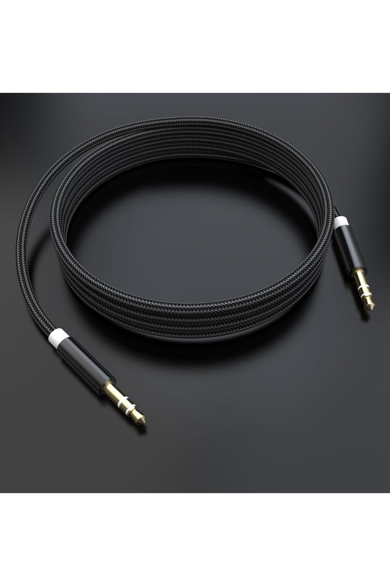 حَبْل تِك 3.5mm كابل الصوت Aux كابل مضفر ذكر إلى ذكر ستيريو مساعد Aux جاك لفون iPad سامسونج الهواتف الذكية أقراص سيارة المنزل ستريو سماعات الرأس المتكلم - Image 5