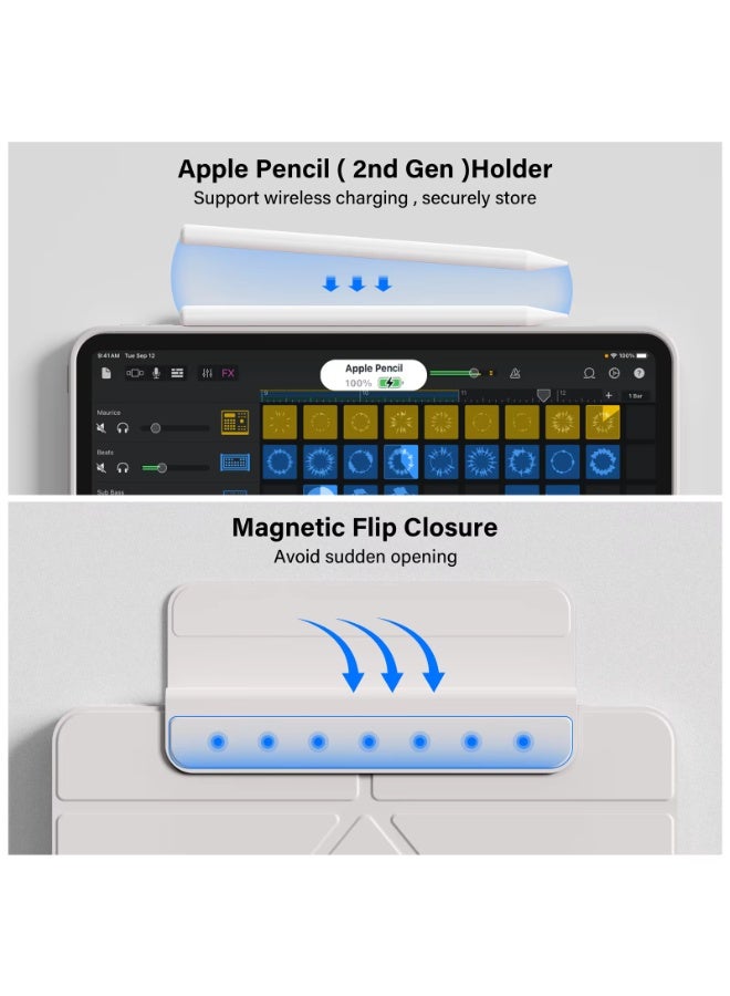 Cat - Cot CatCot Smart Case for iPad Pro 11 inch (1st / 2nd / 3rd / 4th Generation) – Slim Protective Cover with Auto Sleep/Wake, Stand Function, and Full Body Protection (Pink) - Image 3