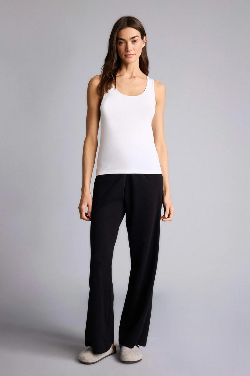 ديفاكتو Slim Fit Basic Round Collar Sleeveless Tank Top