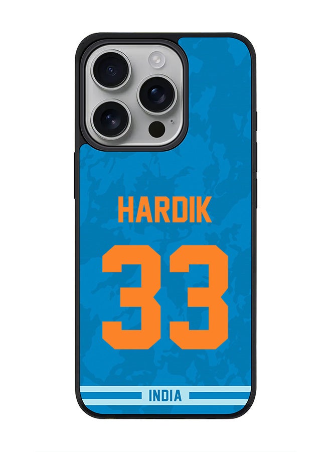 Stylizedd For iPhone 16 Pro Case [Compatible with MagSafe] Slim Magnetic cover Phone Case iPhone 16 Pro -India Hardik Pandya Jersey No 33 - Image 1