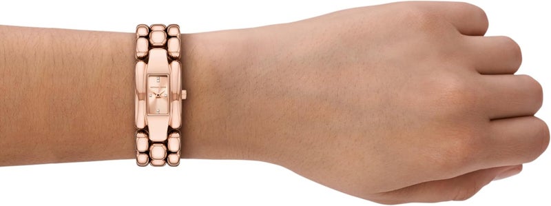 مايكل كورس Women Michael Kors Hally Rose Gold Watch MK4954 - Image 2