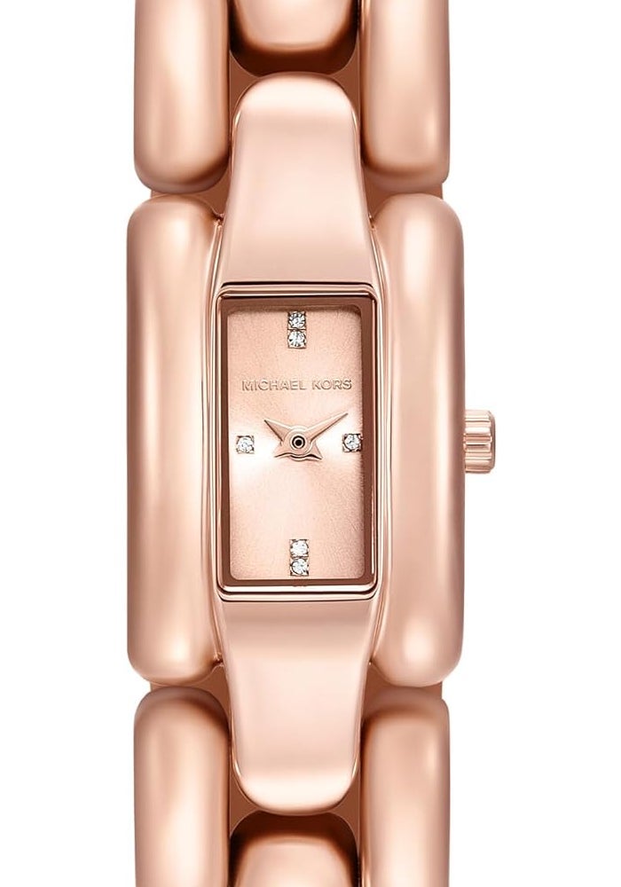 مايكل كورس Women Michael Kors Hally Rose Gold Watch MK4954 - Image 1
