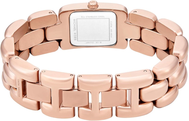 مايكل كورس Women Michael Kors Hally Rose Gold Watch MK4954 - Image 4