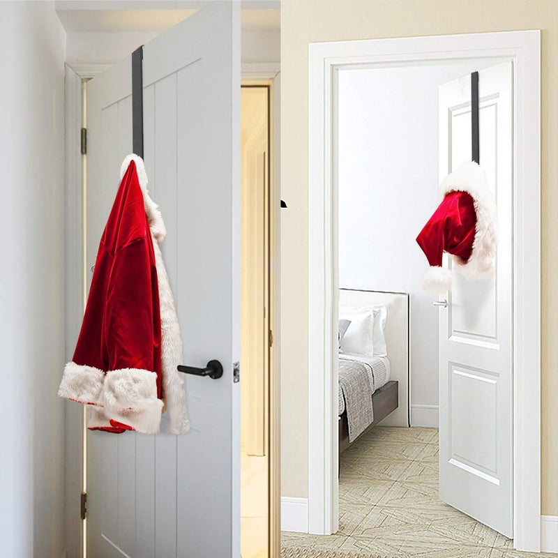 Heyhouse Wreath Door Hanger  2 Pack Adjustable Wreath Hanger For Front Door Decor Halloween Christmas Decorations From 14.9-25""  Heavy Duty Metal Over The Door Hooks Organizer 20 Lbs Indoor Outdoor - Image 4