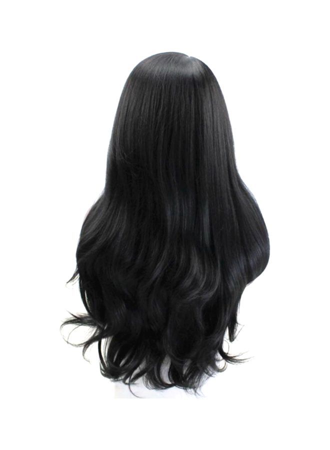 NIBEMINENT Straight Synthetic Hair Extension Black 24inch - Image 1